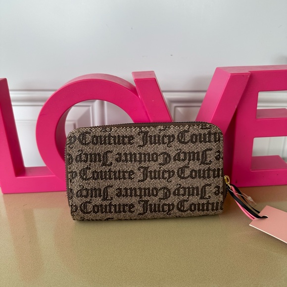 Juicy Couture Dark Brown Wallet Love Never Dies Multi Compartment Bifold - Picture 2 of 5